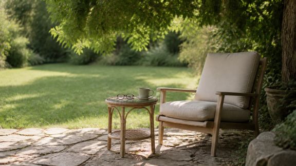 Installer un coin lecture ombragé pour profiter du jardin