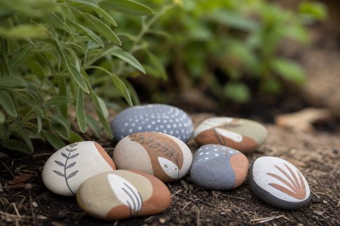 Décorer son jardin avec des cailloux peints façon galets d’art