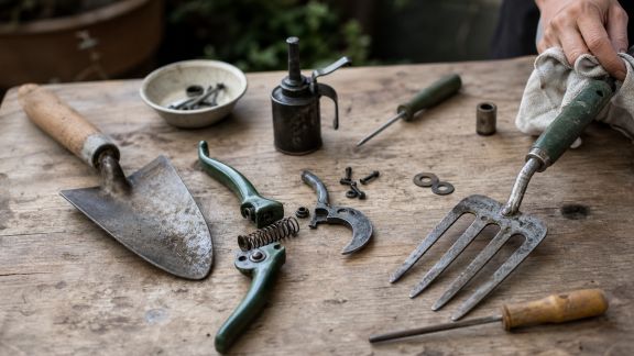 Organiser un atelier de réparation de ses outils de jardin : méthode simple