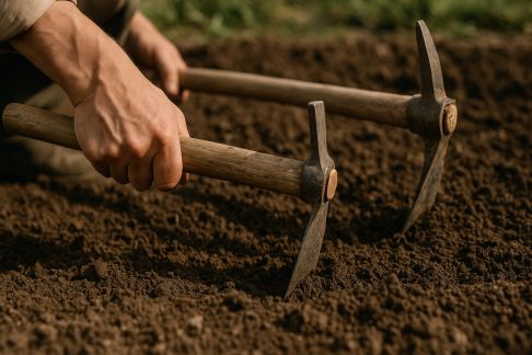 Pioches et houes : comment bien les utiliser pour préparer la terre