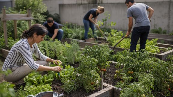 Les potagers collectifs d’entreprise : une innovation en plein essor