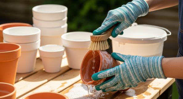Nettoyer et désinfecter les pots après chaque saison : mode d’emploi