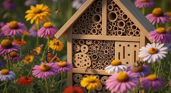 Créer un hôtel à insectes en valorisant les plantes mellifères