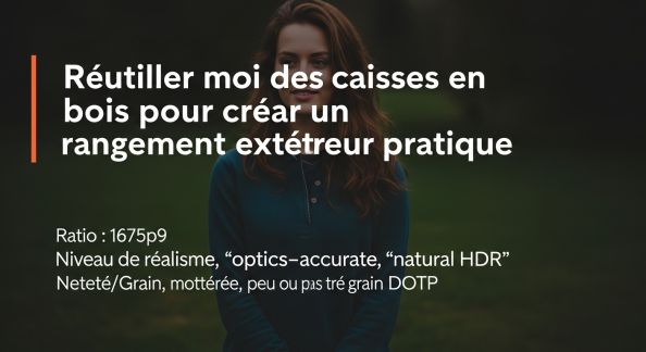 Réutiliser des caisses en bois pour créer un rangement extérieur pratique