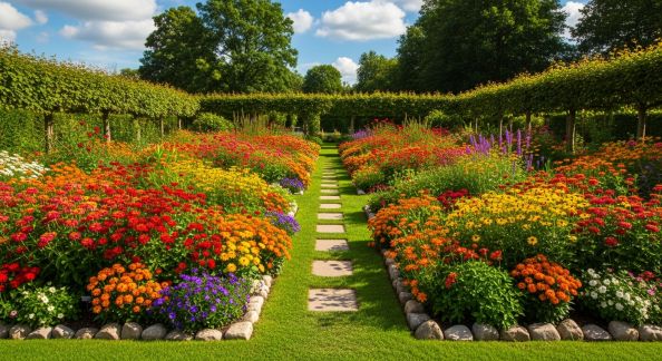 Créer un parterre de fleurs facile à entretenir toute l’année