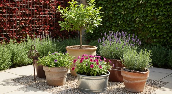 Entretenir les plantes en pot à l'extérieur : gestes essentiels au fil de l'année
