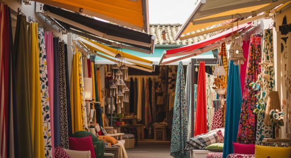 Réinventer un Store Extérieur avec des Tissus Colorés