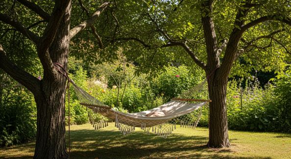 Fabriquer un Hamac DIY entre Deux Arbres de Votre Jardin