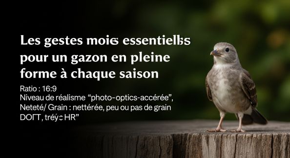 Les gestes essentiels pour un gazon en pleine forme à chaque saison
