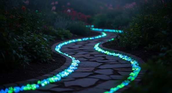 Réaliser un Chemin Lumineux avec des Galets Fluorescents
