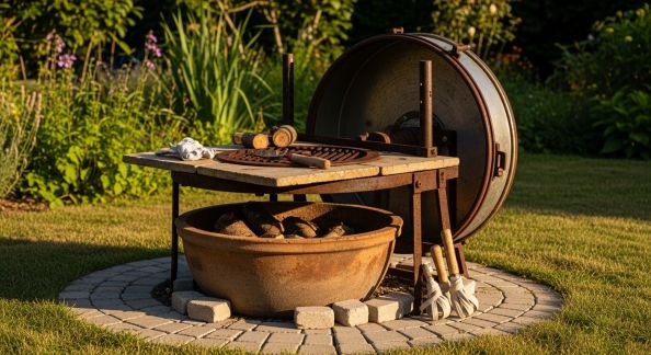 Construire un Brasero avec des Matériaux de Jardin Recyclés