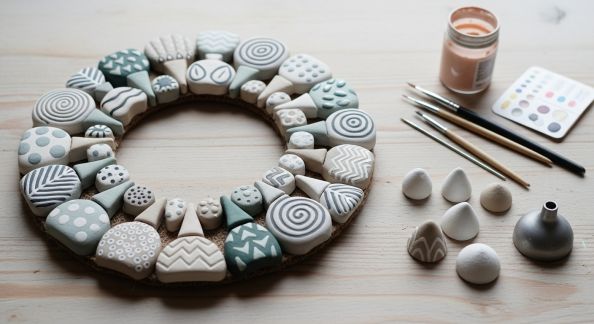 Confectionner un paillasson personnalisé avec des galets peints