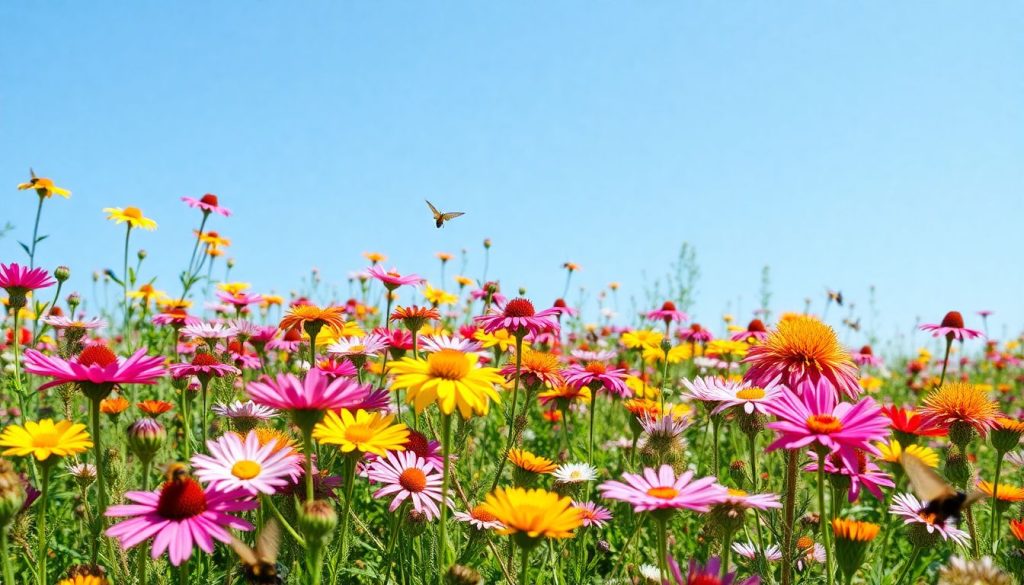 Jardin de fleurs sauvages : un paradis pour les pollinisateurs à portée de main
