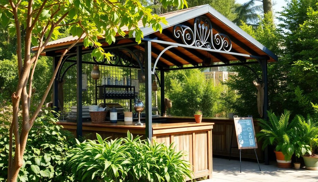 Kiosque en métal ou en bois : comment ajouter du cachet à votre extérieur
