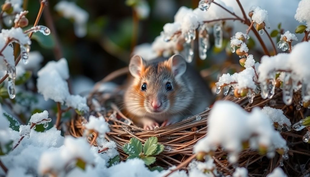 rat jardin hiver